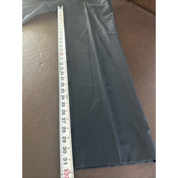 Bertucci Mens Blue Dress Pants Pleated Front W/ Button & Zipper Closure Size 34 - Picture 5 of 7